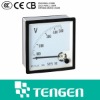 Square Shape 0-500V AC voltage panel meter