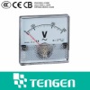 Square Shape Moving Iron Instrument 0-300V AC Voltmeter