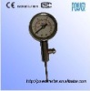 Stainless steel ball air pressure gauge