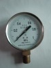 Stainless steel case air pressure gauge