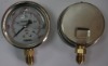 Stainless steel case air pressure gauge