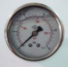 Stainless steel case air pressure gauge