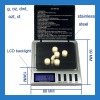 Stainless steel digital pocket scale ( P178)