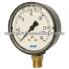 Stainless steel pressure gauge with inside bayonet ring