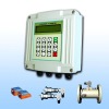 Stationary ultrasonic flowmeter