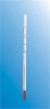 Stick-type glass thermometer