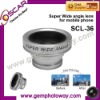 Super Wide angle lens mobile phone accesssory lens for mobile phone mobil phone optical lens