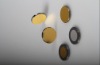 Supply optical mirrors-silicon with golden surface