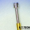 Test probe pin with 4 points head