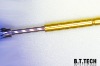 Test probe pin with crown head