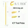 Test probe pin with wireless receptacle