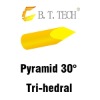 Test probe tri-hedral Pyramid 3 sides 30 degree Spring pin