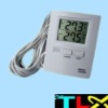 Thermometer test indoor and outdoor temperature