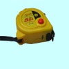 Three stops button steel measuring tape