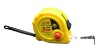 Three stops button steel measuring tape