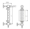 UG-1 glass pipeline liquid level meter level gauge