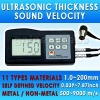 Ultrasonic Digital 1.00-200.00mm Thickness Meter Metal/Non-Metal