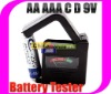 Universal Battery Tester 02 AA AAA C D 9V Button Checker