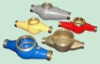 Various types of brass and composite water meter bodies from DN 15 to DN 50
