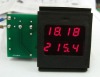 Voltage meter and ammeter dual display