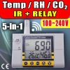 WallMount Indoor Air Quality Monitor Temperature Humidity RH
