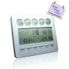 Weather station with world time clock