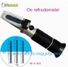 Wine and Oe Refractometer for 0-140 Oe, 0-27 KMW (Babo), 0-32%Brix (Sacch.) test