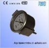 With U-clamp stainless steel gas gauge