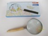 Wooden handle gift magnifier reading