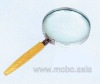 Wooden handle magnifying glass