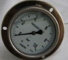 Y-100 SS bourdon tube with flange pressure gauge