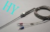armored thermocouple with compensation wire