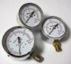 bellows black steel case pressure gauge