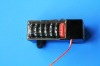 black plastic enclosed electronic watt-hour meter register