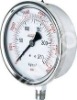 bottom connection silicone oil filled pressure gauge