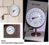 brass thermometer / hygrometer