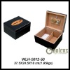 cedar wooden box with hygrometer