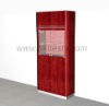 cherry wood and glass mirrored watch cabinet for retail store furniture display