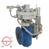 compressed gas regulator with cast steel body