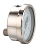 din type liquid filled gauge