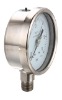 din type liquid filled gauge