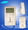 energy saving digital engine power measurement meter with socket electricity usage monitor
