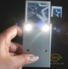 finest and newst PVC material card magnifier+LED light