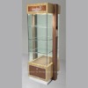 glass and wooden diamond display wall showcase,diamond store furniture