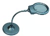 gooseneck illuminated magnifier with steel base