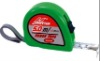 green steel measuring tape