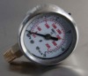 half stainless steel oil filled pressure gauge