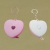 heart shape 1M tape measure with keychain