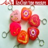 heart shape promotion gift tape measuring