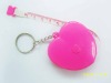 heart shaped gift keychain measuring tape